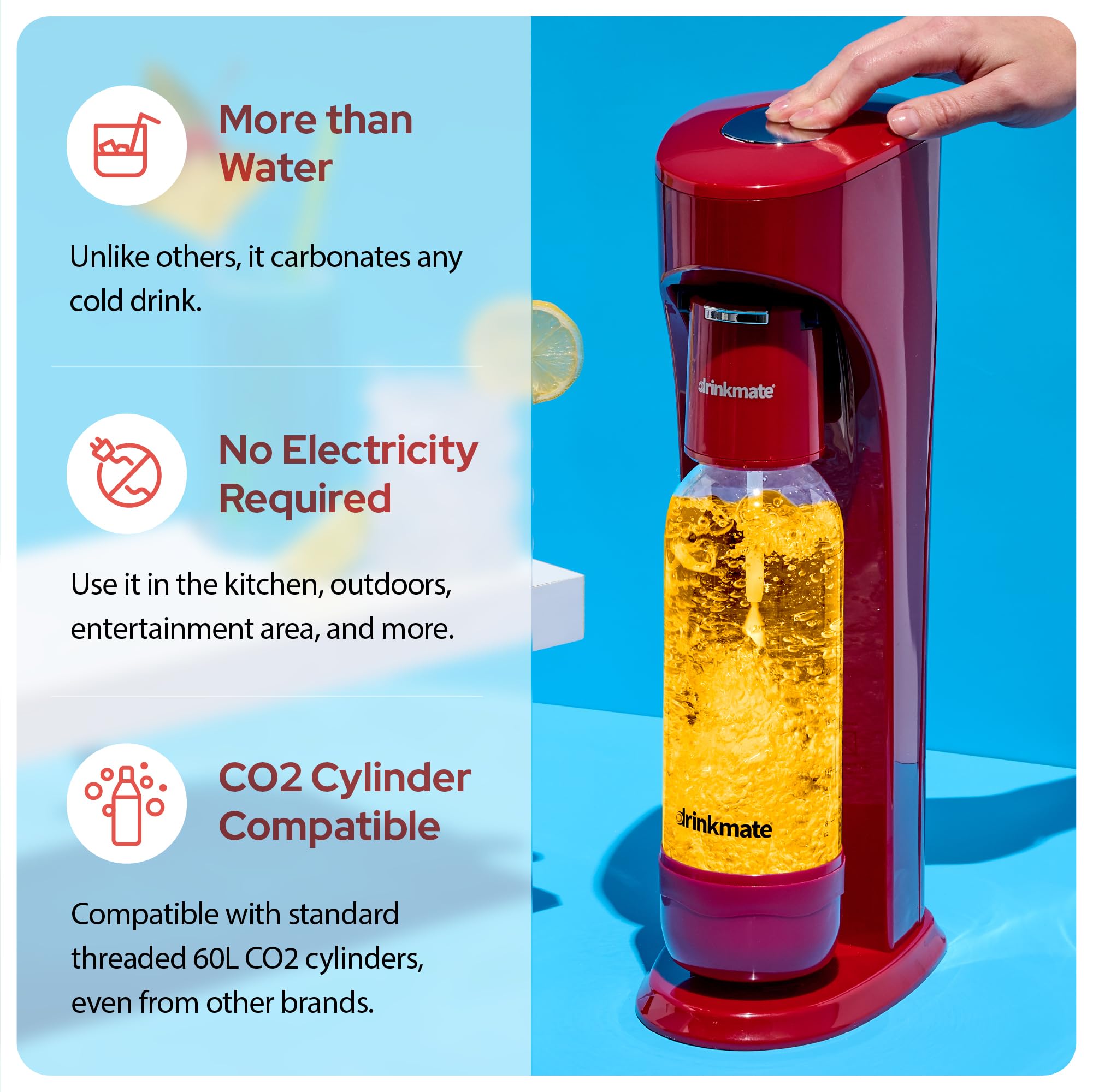 drinkmate 炭酸水メーカー コンパクト Amazon.co.jp: Drinkmate OmniFizz スパークリングウォーター